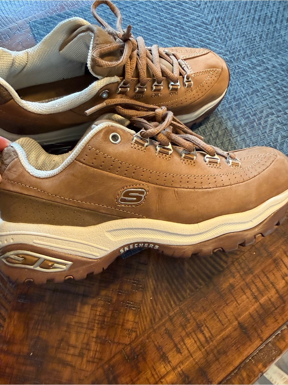 Skechers Brown Tan Women's Athletic Lace-Up Sneakers